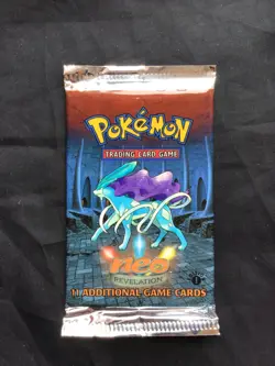 Pokemon: Sealed 1st Edition Neo Revelation Booster Pack: Suicune Artwork - Image 1