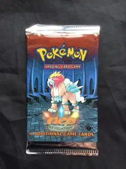 Pokemon: Sealed 1st Edition Neo Revelation Booster Pack: Entei Artwork - Image 1