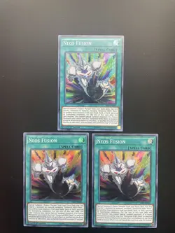 Yugioh Neos Fusion SAST-EN060 Super Rare Mixed Editions NM/LP X3 - Image 1