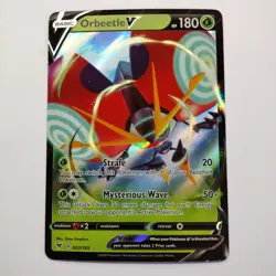 Pokemon Card Orbeetle V 020/185 Sword Shield Vivid Voltage Ultra Rare TCG NM - Image 1