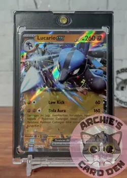 Pokemon Card Indonesia Lucario EX Foil Promo 008/SV-P NEAR-MINT - Image 1