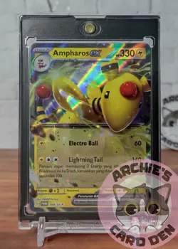 Pokemon Card Indonesia Ampharos EX Foil Promo 004/SV-P NEAR-MINT - Image 1