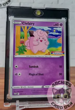 Pokemon Card Indonesia Clefairy Indomaret Promo Stamp 291/S-P NEAR-MINT - Image 1