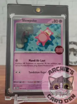 Pokemon Card Indonesia Slowpoke Choki Choki Promo 067/SV-P NEAR-MINT - Image 1
