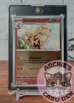 Pokemon Card Indonesia Arcanine Promo Foil 002/SV-P NEAR-MINT - Image 1