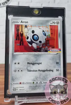 Pokemon Card Indonesia Aron Indomaret Promo Stamp 120/S-P NEAR-MINT - Image 1