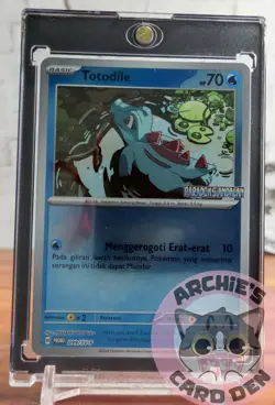Pokemon Card Indonesia Totodile Paradoks Andalan Promo Stamp 099/SV-P NEAR-MINT - Image 1