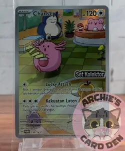 Pokemon Card Indonesia Chansey AR Collector Set Promo Stamp 130/SV-P SEALED NM - Image 1