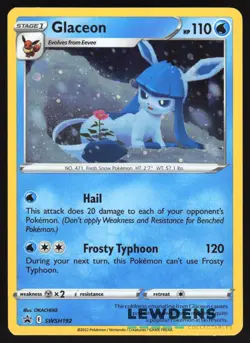 Glaceon - SWSH192 - Cosmos Holo - SWSH Black Star Promo - Pokemon Card LP6 - Image 1