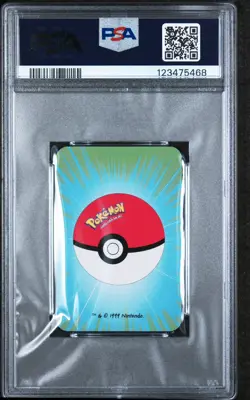 PSA 9 Arcanine 6 of Diamonds Graded Pokemon Mini Bicycle Card - Image 2