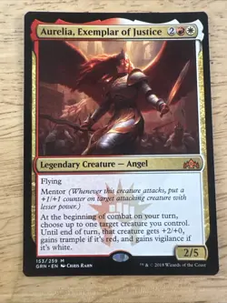 MTG Aurelia, Exemplar of Justice - Guilds of Ravnica #153 - Image 1