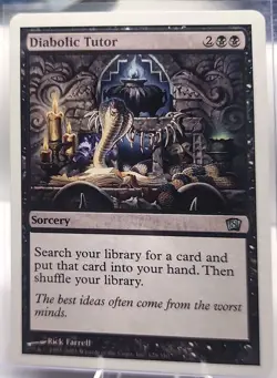 MtG Diabolic Tutor 8th Edition Regular NM - Image 1