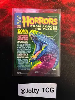 Magic The Gathering MTG KOMA, COSMOS SERPENT Secret Lair Non-foil - Image 1