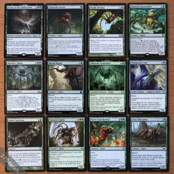 Lot of 12 Different Green Spider Creatures Set *NM* Magic MTG Group Commander - Image 1