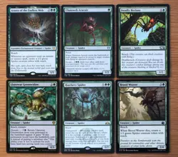Lot of 12 Different Green Spider Creatures Set *NM* Magic MTG Group Commander - Image 2