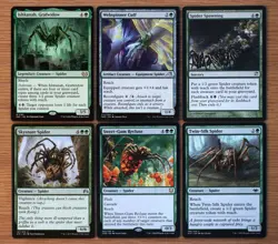 Lot of 12 Different Green Spider Creatures Set *NM* Magic MTG Group Commander - Image 3