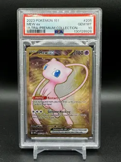 Mew ex 205/165 Full Art 151 UPC Gold Metal Promo Card PSA 10 GEM MINT 2023 - Image 1