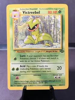 Pokemon TCG Victreebel 30/64 Jungle Rare Non Holo Rare VTG WOTC 1999 NM/LP - Image 1