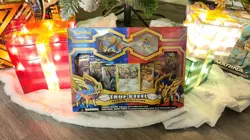 Pokemon TCG: Zacian Zamazenta True Steel Premium Figure & Pin Collection TEAMup 820650807091 - Image 1