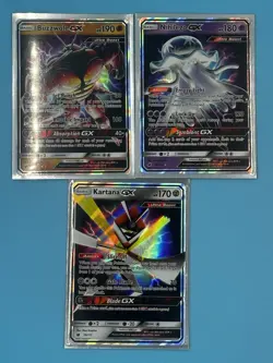 Pokemon TCG Sun & Moon Crimson Invasion Full Art GX Rare Lot Of 3 Cards Free S/H - Image 1