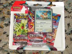 Pokemon TCG Scarlet & Violet - Obsidian Flames Booster Blister - 3 Packs 820650853784 - Image 1