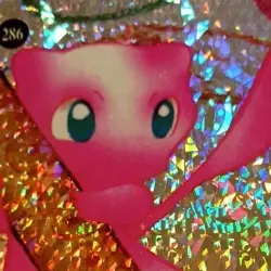 Mew Silver Holo Pokemon Vintage Pocket Monsters Vending Prism Sticker 286 - Image 1