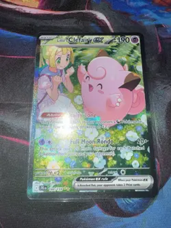 Pokemon-Journey Together-Lillie's Clefairy EX Sir 184/159 Near Mint Condition - Image 1