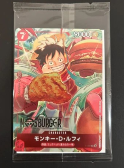 ONE PIECE Card Game Monkey D. Luffy: Mos Burger P-080 One Piece - Image 1