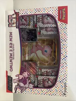 BRAZILIAN Pokemon Mew Ex & Mewtwo Box Set Scarlet & Violet 151 Giant Card Sealed - Image 1