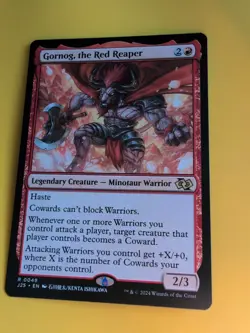 Gornog, the red reaper. J25 Minotaur warrior Magic the Gathering Card. - Image 4