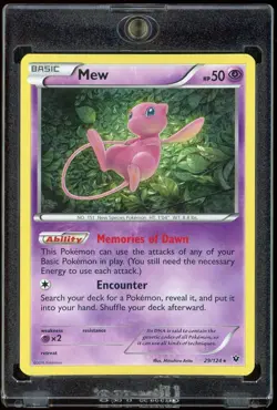 2016 Pokemon TCG XY Fates Collide Mew Rare Holo Card #29/124 **Read** - Image 1