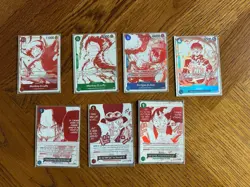 One Piece 3rd Anniversary Treasure Campaign Promo Set of 7 Cards English OP13 - Image 1