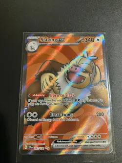 Pokemon TCG Slaking EX Full Art Ultra Rare Holo Card 227/191 Surging Sparks NM - Image 1