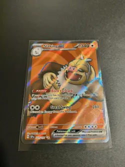 Pokemon TCG Slaking EX Full Art Ultra Rare Holo Card 227/191 Surging Sparks NM - Image 3