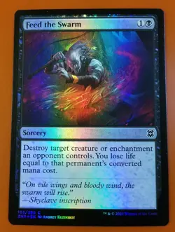 1x Feed the Swarm | FOIL | Zendikar Rising | MTG Magic Cards - Image 1