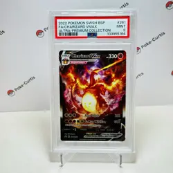Pokemon TCG Charizard VMAX SWSH261 Black Star Promo Card Charizard UPC PSA 9 - Image 1