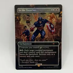 Magic MTG Secret Lair Marvel Captain America Foil In the Trenches M1729 NM/NP - Image 1