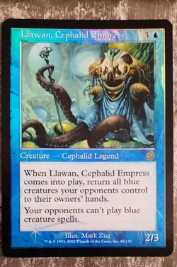 Mtg Torment foil Llawan, Cephalid Empress - Image 1