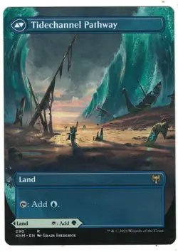 MTG Barkchannel Pathway Borderless Kaldheim Magic The Gathering TCG - Image 2