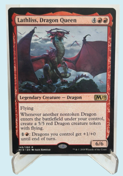 LATHLISS, DRAGON QUEEN, Core 2019, NM Near Mint, Magic The Gathering MTG - Image 1