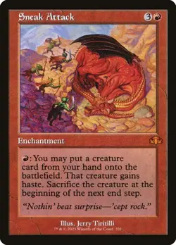 Sneak Attack RETRO - 331 - Mythic - Dominaria Remastered DMR MTG - Image 1