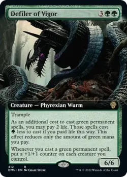 Defiler of Vigor (Extended Art) 412 LP Normal Dominaria United MTG EN - Image 1