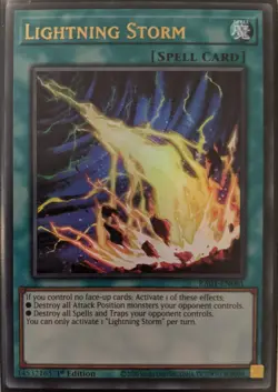 YuGiOh Lightning Storm Ultra Rare 1st Edition RA01-EN061 - Image 1