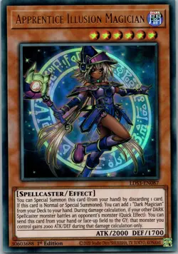 Yugioh Apprentice Illusion Magician LDS3-EN087 1st Edition Ultra Rare NM - Image 1