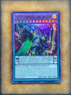 Yugioh D/D/D/D Dimensional King Arc Crisis DOOD-EN035 Ultra Rare 1st Ed NM - Image 1