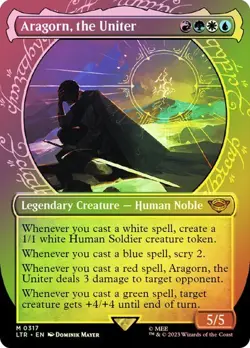 Aragorn, the Uniter *Foil* - LTR - NM - Magic The Gathering - MTG - Image 1