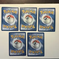 Butterfree Metapod Caterpie Pokemon Card Lot - X5 Unique Holos - A38 - Image 2