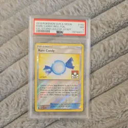 PSA 7 Rare Candy 142 Pokemon League Cup Staff Promo Card Pokemon TCG PSA 5041 - Image 1