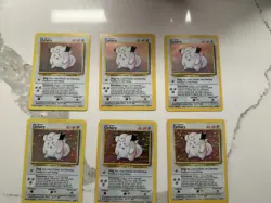 Pokemon Clefairy 005/102 Base Set Holo Lot Of Six. EX-MT To NM - Image 1