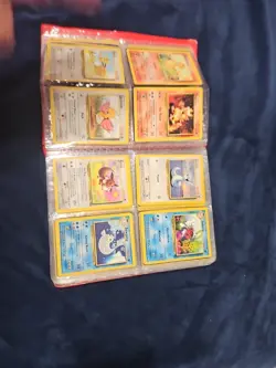 Vintage Red Pickachu Pokemon Binder Cpntains 120+ Cards [READ DESCRIPTION] - Image 3